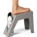 Demi's Home Shower Foot Rest - Pedicure Foot Rest - Grey - (Supplies Not Included)