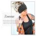 Zoestar Boho Wide Stripes Black Yoga Headscarf | Vintage Stylish Turban Hair Bands | 3-Piece Elastic Fashion Accessories for Women & Girls - Buy Online on GoSupps.com