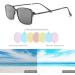 Buy Miryea Progressive Multifocal Reading Glasses for Men & Women | 2 Magnetic Polarized Sunglasses Clips | Black 3.0x - International Shipping Available - Buy Online on GoSupps.com