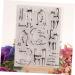 Lurrose 3pcs Stamps DIY Cat Clear Stamp Emailed Stamp Silicone Seal Stamp Photo Album The Album Animal As Shownx3pcs mediumx3pcs - Buy Online on GoSupps.com