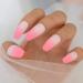 Blush Ombre False Nails - Matte Medium Coffin Finish | 24pcs Set for Women & Girls - International Shipping - Buy Online on GoSupps.com
