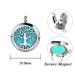 Aromatherapy Essential Oil Diffuser Necklace - Tree of Life Stainless Steel Locket Pendant - Buy Online on GoSupps.com