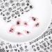for Acrylic Nails Self-Adhesive Nail Decoration Manicure Nail Art Decals Black Rose Nail Stickers Nail Art(Type 3) - Buy Online on GoSupps.com