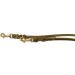 Dogeleine Fat Leather Brass Dog Leash - Adjustable 2m to 5m for Small & Large Dogs - Olive Green 8mm - Buy Online on GoSupps.com