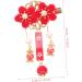 minkissy 5 Pairs Antique Red Hairpin Hanfu Hair Accessories Infant Hair Clips Hair Barrettes for Girls New Year Furry Balls Barrettes Bows Tassels Hair Clips Barrettes Furry Balls Hair Clip - Buy Online on GoSupps.com