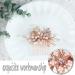 Bride Wedding Hair Comb Rhinestone Hair Clip Pin Pearl Bridal Headpiece for Women and Girls Rose Gold - Buy Online on GoSupps.com