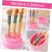 Housoutil Makeup Brush Cleaning Cup Makeup Brush Cleaners Make up Sponge Cleaner Makeup Brush Cleaning Pads Make up Brush Cleaner Cleaning Bowl Silica Gel Powder Puff Pink - Buy Online on GoSupps.com