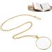 Necklace Magnifying Glass 5X Reading Magnifying Reader | Portable Magnifying Glass Stylish Magnifying Reader for Book Newspapers Reading Gold - Buy Online on GoSupps.com