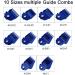 10PCS Andis Magnetic Clipper Guards - Professional Upgrade Comb Guides Set for Andis Master Clipper (Blue) - Buy Online on GoSupps.com