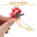 Kimono Clips - Japanese Hair Accessories Kanzashi Hairpins & Jewelry in Red | Perfect for Elegant Hairstyles - Buy Online on GoSupps.com