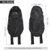 AWAYTR Long Satin Bonnet for Women - Double Layer Elastic Silk Hair Sleeping Cap (Black) - One Size - Buy Online on GoSupps.com