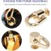 D Rings for Purse  4 PCS Metal D Ring and Stud Screw  360 Degree Rotatable D Rings for Purse  Bag Hardware  Dog Buckles  Purse  DIY Handcraft- Gold Color - Buy Online on GoSupps.com