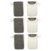 VINTORKY 6pcs Black Linen Soap Loofahs Soap Mesh Holder Foaming Net for Face Washing Net Bags Flax