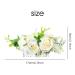 4 Pack Artificial Rose Flower Metal Silver Hair Combs - Wedding Hair Clips & Barrettes for Women - Buy Online on GoSupps.com