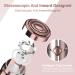 USB Rechargeable Facial Hair Remover for Women | Painless Lady Shaver with LED Light | Waterproof Hair Removal Device by guRelax - Rose Gold (2 Replacement Heads) + Flannel Bag - Buy Online on GoSupps.com