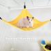 Small Pet Hammock Triangle Pet Cage Hammock Hanging Bed Cage Accessories for Hamster Squirrel Sugar Glider Guinea Pig Mice Rats Birds(Yellow) - Buy Online on GoSupps.com
