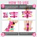 Plantar Fasciitis Night Splint & Ankle Brace | Adjustable Breathable Support for Achilles Tendonitis & Foot Drop - Pink - Buy Online on GoSupps.com