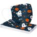 50PC Halloween Disposable Face_Masks for Adults Kids 3-Ply Colorful Breathable Face_Mask with Nose Wire Protective Facemask with Printed Design for Holiday Party (50PC disposable for Adults D) - Buy Online on GoSupps.com