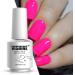 Vishine Nail Gel Polish 15ml Soak Off Nail Gel Polish Nail Art Manicure Salon DIY at Home Long-lasting - Neon Pink 15ml - Buy Online on GoSupps.com