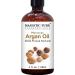 MAJESTIC PURE Moroccan Argan Oil - 100% Pure & Natural for Hair, Face, Nails, Beard & Cuticles - 4 Fl Oz - Men and Women - Buy Online on GoSupps.com