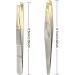 Sularpek Stainless Steel Slant Tweezer Set for Facial Hair - 2pcs Eyebrow Tweezers for Women and Men - Buy Online on GoSupps.com