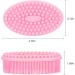 Maxin Silicone Body Scrubber - 2-Piece Shower & Tub Brush Set for Face & Body Perfect for Skin Peeling & Foaming Bathing - Pink & Blue - Buy Online on GoSupps.com
