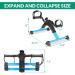 VIVIJASON Pedal Exerciser - Folding Portable Mini Exercise Bike for Arm/Leg Workout - Adjustable Fitness Equipment for Seniors - LCD Display - Blue - Buy Online on GoSupps.com