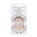 Brishow Pink Coffin Artificial Nails - Long Press-On Ballerina Acrylics - 24 Full Cover Stick-On Nails for Women & Girls - Buy Online on GoSupps.com