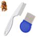 lumcov 2 Pieces Flea Comb for Cats Dogs Lice Combs Fine Tooth Comb Grooming Set Effective against Fleas and Ticks