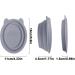 Makeup Brush Cleaner Bowl | Bear Ears Collapsible Silicone Cleaner Mat Portable Washing Tool for Makeup Sponge Small Cleaner Pad for Powder Puff grey - Buy Online on GoSupps.com