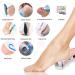 Rechargeable Callus Remover Electric Pedicure Kit - Professional Foot Care Set with 3 Roller Heads, 2 Speeds - For Cracked Heels and Dead Skin - Power Display - Travel/Home Use - White - Buy Online on GoSupps.com