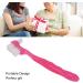 Portable Denture Cleaning Brush for Elderly - Plaque Removal Toothbrush for False Teeth - Pink Denture Brush for Home & Travel - Buy Online on GoSupps.com