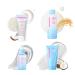 4 Step Coconut Glass Skin Full Korean Skincare Set Coconut Jelly Pudding Pore Cleanser Rice Milk Toner Water Glow Calming Serum Barrier Cream Full Set