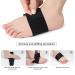 Arch Support for Plantar Fasciitis Relief | Adjustable Gel Sleeves for Flat Feet & High Arches - 1 Pair (Black - Buy Online on GoSupps.com