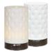 Earnest Living oil cater for essential oils large rooms.White ceramic cater.Aromatherapy with 4 timers 7 night lights and automatic shutdown function function without beep 2 pieces of ceramic gloss 100 ml 2 pieces