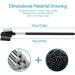 Makeup Eyebrow Brush Double-Sided Eyelash Comb Brush Stainless Steel Eyebrow Eyelash Shaper Comb for Separating Lashes Eliminating Mascara Clumps and Grooming and Shaping Brows - Buy Online on GoSupps.com