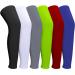 3 Pairs Leg Sleeves Full Length Leg Compression Sleeve Sports Leg Knee Sleeve with Anti Slip Silicone Strips