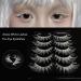 Buy White Cat Eye Wispy Spiky False Eyelashes | 5 Pairs | Natural Anime Cosplay & Halloween Lashes - MQ15 - Buy Online on GoSupps.com