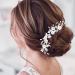 Vakkery Wedding Hair Accessories - Silver Flower Hair Pins & Clips | Bridal Jewelry for Women & Girls (3 Pack) - Buy Online on GoSupps.com