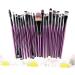 Angoily 20pc Makeup Purple Kit Make-up Tube Shadow Black Eye Toiletry Brush Tool Cosmetic Making Rod - Buy Online on GoSupps.com