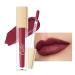 Oulac liquid matt lipstick plum lipstick long -lasting with a kiss intensive color output precise applicator matt finish vegan gluten -free liquid matte 4.5 ml (m22) (m22) diva kiss