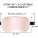 100% Light Blocking Sleep Mask - Super Soft Adjustable Eye Mask for Sleep in Pink | Best Eye Covers for Sleep - Buy Online on GoSupps.com