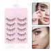 5 Pairs Black DIY False Eyelashes - Natural Stylish Makeup Extensions for Women | Best Eye Lashes & Adhesives - Buy Online on GoSupps.com