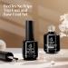 Beetles 2 Pcs 15ml No Wipe Gel Top Coat and Base Coat Set - Long Lasting Shine Finish | Soak Off LED Gel Base Top Coat for Glossy Nails - Buy Online on GoSupps.com