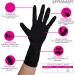 12 inch Black Powder-Free Nitrile Gloves - Pack of 100 | Medium Disposable Latex-Free Gloves - Guantes Desechables - Buy Online on GoSupps.com