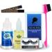 Wig Glue for Front Lace Wig 1.3OZ Waterproof Lace Glue and Hair Wax Stick Combo Pack Wig Glue Remover Elastic Band Hair Dual Brush and False Eyelashes 6 Pack