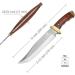 Mossy Oak 14-Inch Bowie Knife with Wood Handle and Leather Sheath - Buy Online on GoSupps.com