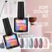 ROSALIND 6 Colors UV Gel Nail Polish Set - Candy Colors for Summer | Soak Off UV LED Cured - 10ml Collection of Nude Pink Green & Blue - Buy Online on GoSupps.com