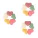 Beaupretty 15 pcs Heart Shaped Face Wash exfoliating facial sponge face cleansing puff Removal Wash Puff skin scrubber face sponge pads sponges for face Heart Shape Face Pads natural cosmetic 1 Count (Pack of 1) As Shownx3pcs