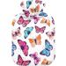 1L Durable Heat Bottle - Warm-Up Bag for Pain Relief | Colorful Rainbow Butterfly Design - Buy Online on GoSupps.com